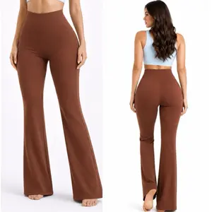 Mia318-FAJA WAIST CONTROL HIP LIFTING FLARE YOGA PANTS