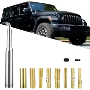 Car Truck Decoration Auto Parts Car Bullet Antenna Universal Vehicle Truck Replacement Antenna Car Radio Antenna Cool Car Accessories Widely Compatible with Most Cars Trucks and SUVs