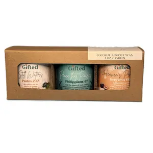 The Peace Collection: A Candle Trio #FaithBasedBusiness #ChristianGifts #CandleTok #ChristianShop #SmallBusinessOwner #GiftedByRC #PeaceCollection #ChristianCandles