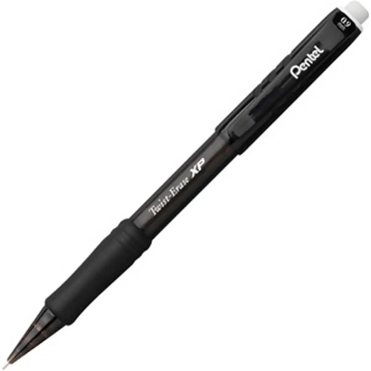 Pentel PENQE419A 0.9mm Twist-Erase Express Automatic Pencil - Smoke, 2HB Lead Degree (Hardness), Lightweight Barrel, Twist-Up Eraser, Long Erase, Latex-Free, Retractable Tip