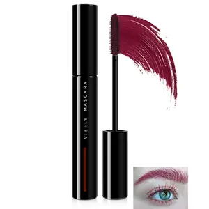 Colored Mascara Set-6Pcs Pink Red Green Blue Purple Waterproof Tubing Mascara for Eyelashes,Smudge-Proof Volume Lash Extensions,Long Lasting Charming Halloween Eye Makeup for Women,Cosplay Party Use springtok