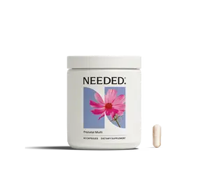 NEEDED. Prenatal Multi Essentials - 90 Capsules for 1 Month Supply - Expertly Formulated Prebiotic & Probiotic for Prenatal Pregnancy Breastfeeding & Postpartum - 24 Vitamins & Minerals for Mood Balance & Immunity Boost