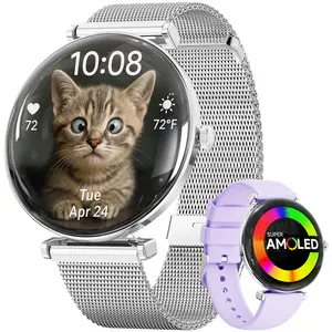 Stylish Digital Smartwatch for Ladies, 1.43 Inch HD Display, Call Function, Fitness Tracker, iOS & Android Compatible, Perfect Gift for Women