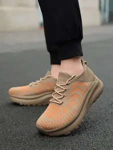Elderly Couple Comfort Walking Shoes | Integrated Breathable Flyknit | Roomly Wide Toe | Non-slip Stable Sole All-day Comfort | Casual Breathable Shoes