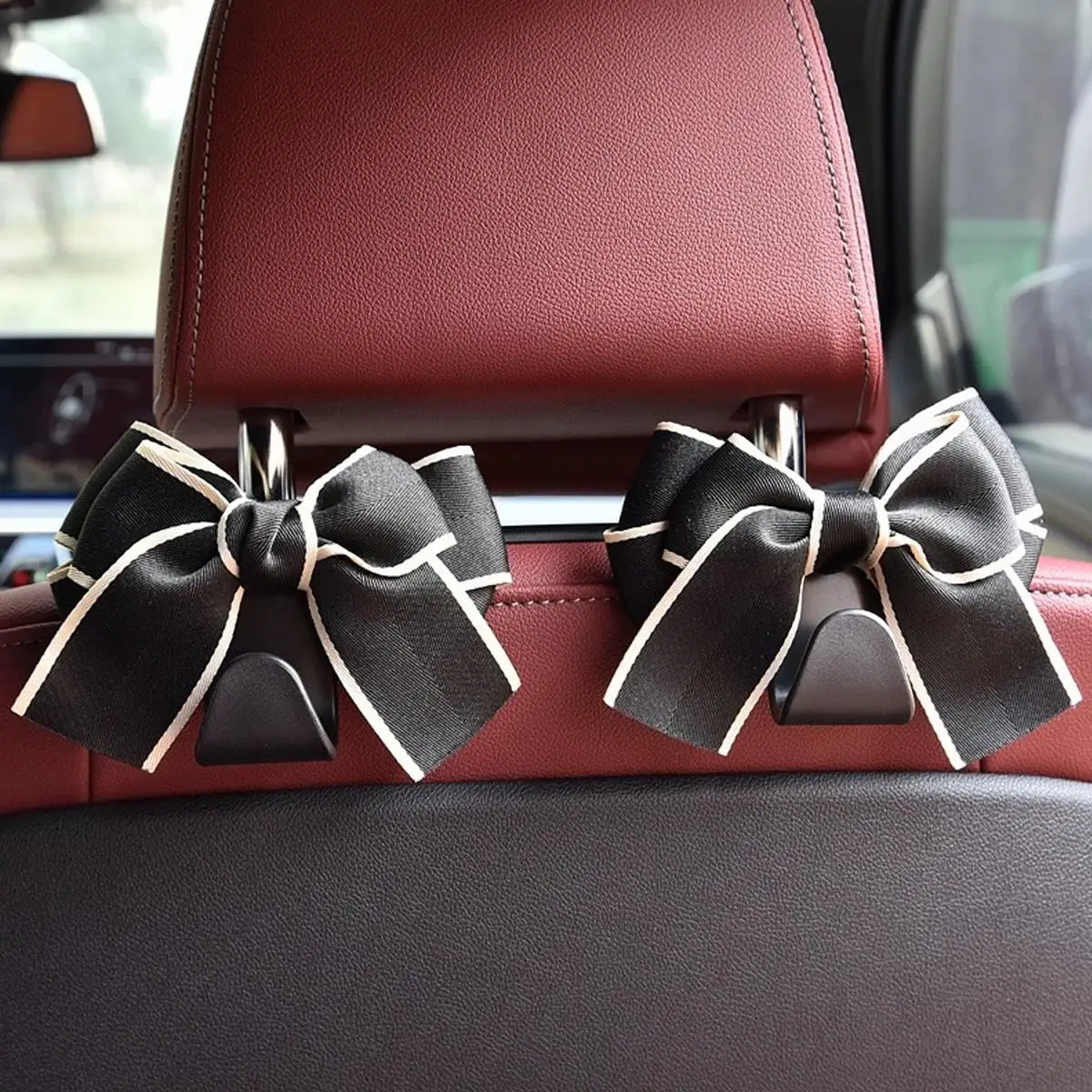 Bowknot Design Car Seat Back Hook, Creative Car Seat Back Hook, Car Interior Accessories For Stowing & Tidying