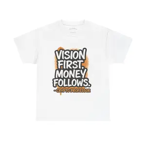 Vision First Money Follows Unisex Heavy Cotton Tee, Crypto Shirt, Funny Graphic Tee, Motivational T-Shirt, Gift for Crypto [...]