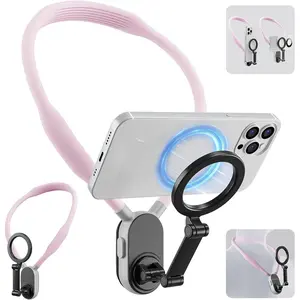 POV/Vlog Phone  Mount Holder for Magsafe  16/15/14/13/12 Pro Mini/Plus/Pro/Pro Max, Hand Free Chest Stand Video Recording for Mobile Phone Accessory ( )