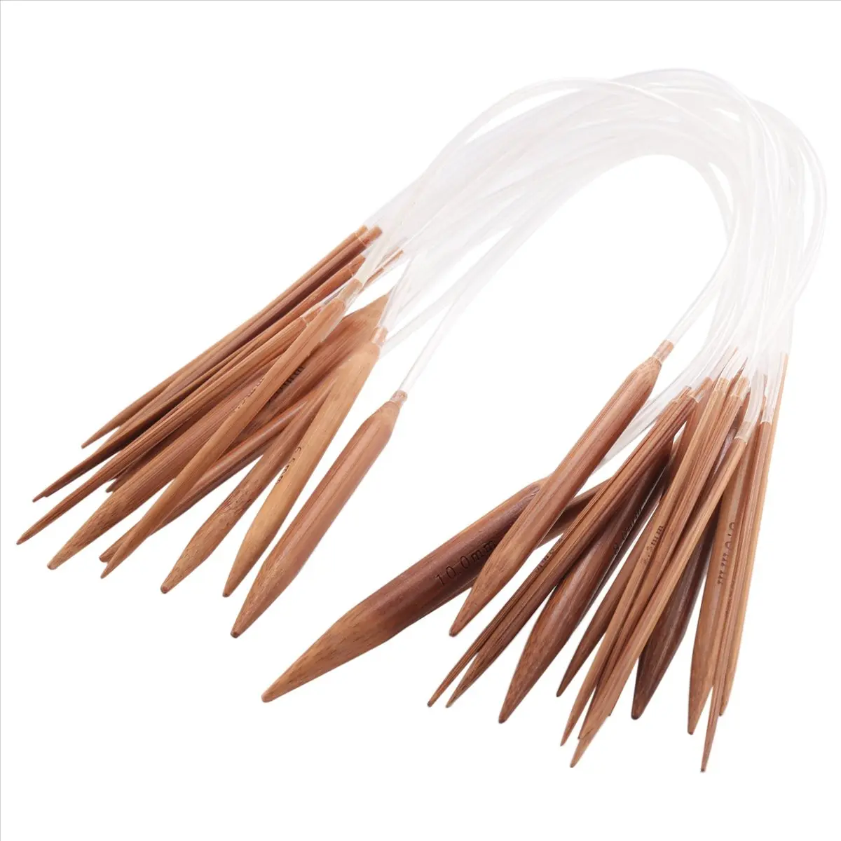 18 Pairs Bamboo Circular Knitting Needles Set (2.0mm–10.0mm) 18 Pairs Bamboo Circular Knitting Needles Set (2.0mm–10.0mm)