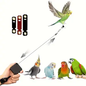 Bird Foot Ring Adjustable Parrot Harness, Anti-Bite Training Strap for Outdoor Flight, Ideal for Mynas and Parrots