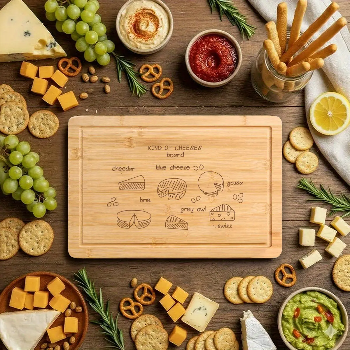 Chopping Board Engraved Bamboo Cutting Board Picky Bits Charcuterie OFF MY TITS Novelty Viral Cheese Board for Cooking, Birthday Thanksgiving Xmas Gift Giving Kitchen Christmas Supplies, Holiday New year 2026 Gift