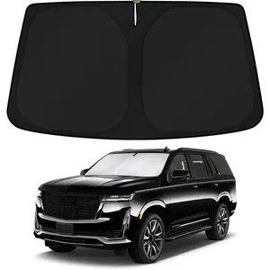 Windshield Sun Shade For Cadillac Escalade 2021-2024 2025 - Foldable Window Sunshade, Sun Visor Protector, Blocks UV Rays, Keeps Car Cooler