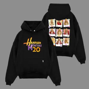 Hannah Montana 20th Anniversary v2 Unisex Oversized Premium Cotton Hoodie Sweater T-Shirt, The Miley Hoodie Sweater T-Shirt , Vintage Music Merch Sweatshirt Hoodie T-Shirt, Retro 90s Pop Style, New Album Gift For Fans