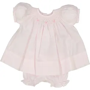 Bishop Smocked Doll Dress