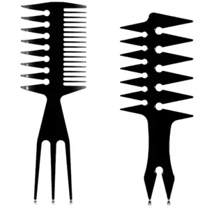Wide Tooth Comb for Men, Textured Hair Brush, Salon Styling Tool, Dual-Sided Wide Comb for Smooth Back Hairstyles, Cool for Boys and Girls