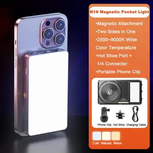 Selfie Light for iPhone,Portable Phone Clip on Light, Rechargeable LED Ring Light for Phone, Video Recording, Camera, Laptop, TikTok, Tablet, Vlog, Computer, 3 Lighting Modes, 60 LED High Power