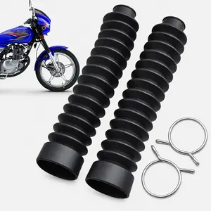 Front Fork Rubber Dust Covers Gaiters Boots – Shock Absorber Protection (1 Pair)
