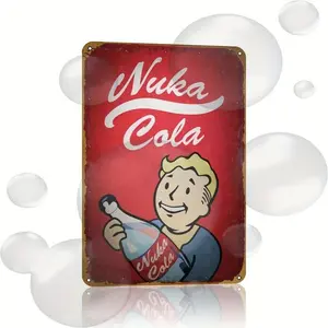 Vintage locker boy game poster-8x12 retro metal tin sign easy-hang wall decor for Home & Office