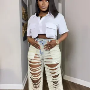 Exclusive Distressed Denim Jeans