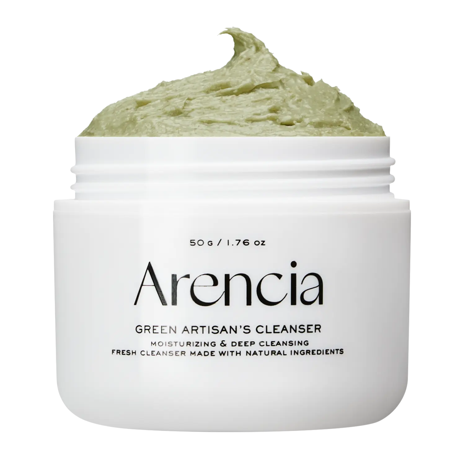 Arencia Fresh Green Rice Mochi Cleanser - Korea's #1 Derm-Recommended for Acne-Prone & Oily Skin - Clinically Proven 7 Benefits - 50g