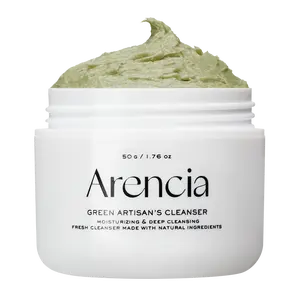Arencia Fresh Green Rice Mochi Cleanser - Korea's #1 Derm-Recommended for Acne-Prone & Oily Skin - Clinically Proven 7 Benefits - 50g