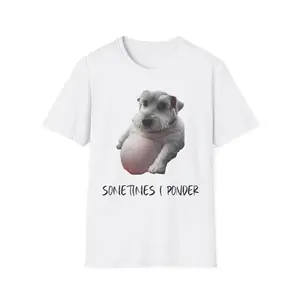 Sometimes I Ponder dog shirt T-Shirt | Funny dog graphic Tee, Unisex Streetwear Top, Casual Gift Shirt