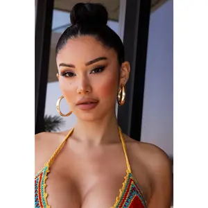 Bad Girls Only Hoop Earrings - Gold