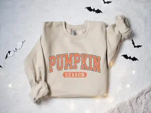 Retro Pumpkin Season Sweatshirt - Shirt- Hoodie, Autumn Fall Sweatshirt, Halloween Thanksgiving Shirt, Pumpkin Halloween Sweatshirt, Fall Gifts, Autumn Sweatshirt, Halloween for women, Full Color, For Men, For Women, Casual, Tee Print