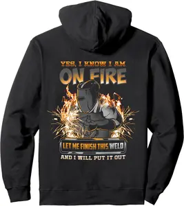 Welder Funny Saying Welding For Men Boilermaker Pullover Hoodie