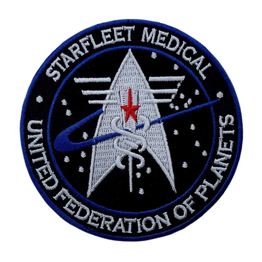 Miltacusa Starfleet Space Medical United Federation Tactical Patch (Hook Fastener -3.5 Inch -PS3)