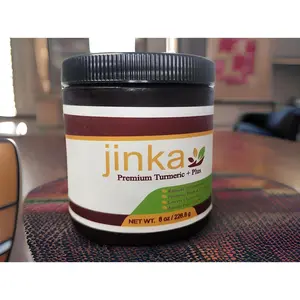 8 oz jar Jinka Premium Turmeric + Plus Paste Flavor Traditional Healthy