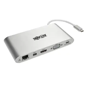 Tripp Lite USB-C Docking Station USB-A DVI HDMI Vga Dp Mdp Gbe with USB Charging