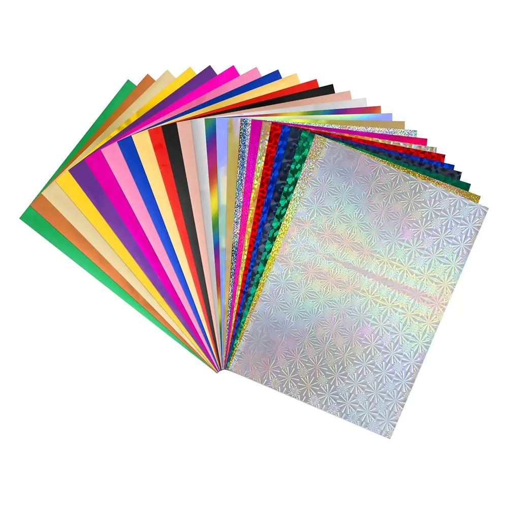 100PCS Toner Reactive Foil by Laser Printer Printing and Laminator Paper Holographic Heat Transfer Crafts Foils New DIY Tool Diy Projects