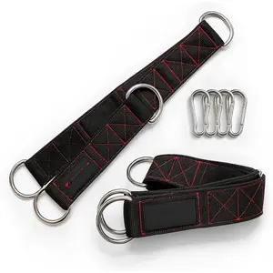 Attachment Extension Straps (Pair) - Heavy-Duty Adjustable Gym Attachments for  & Pulley Machines, Bars & Handles - 5 Lengths, Add  Grip Variations & Exercises