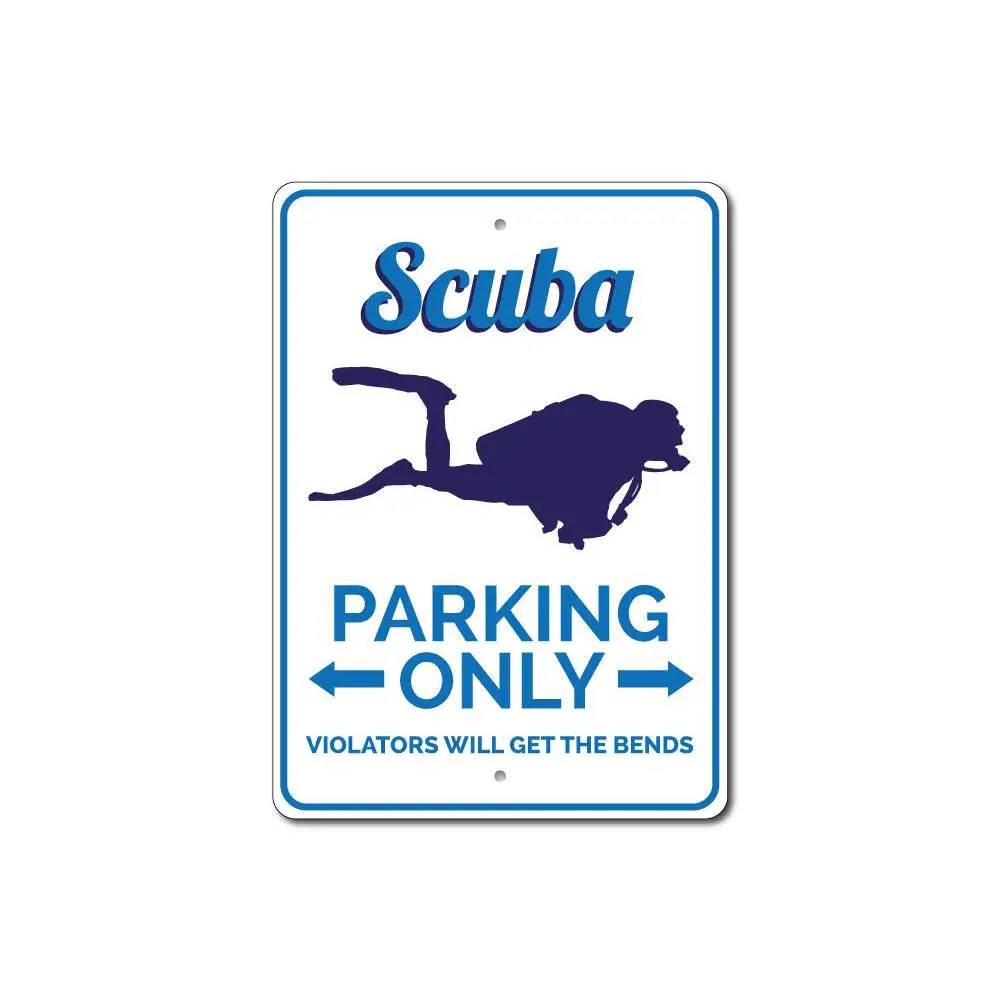Scuba Parking Sign Scuba Parking Sign