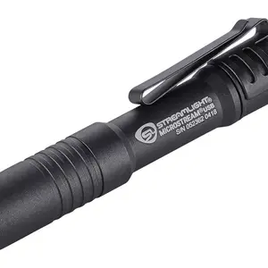 Streamlight 66601 MicroStream USB Pocket Light Black Anodized 50/250 Lumens White C4 LED