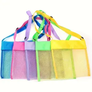 [Beach | Travel] Summer Beach Toy Bag | Shell Collecting Bag, Storage Bag, Space Saving Bags, Sand Digging Tool Bag with Adjustable Shoulder Strap, Suitable for Boys And Girls