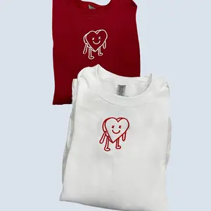 Heart Person Embroidered Sweatshirt / Hoodie heartstitchsweatshirt