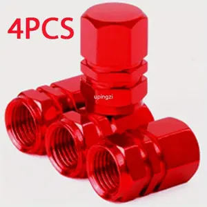 Aluminum Alloy Car Wheel Tire Valve Caps Tyre Rim Stem Covers Airdust Waterproof For Automobiles Motorcycles Trucks Bikes Van Accessories