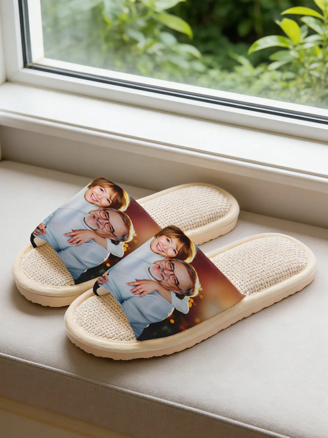 Unisex Couple Slippers, Creative Print Soft Sole, All-Season Home Footwear, Comfortable Textile Material, Eva Sole, Casual Style