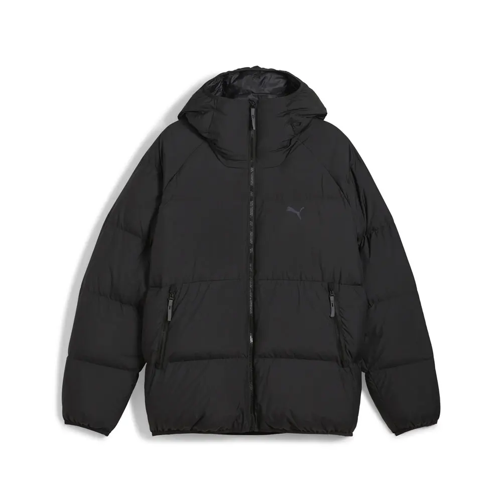 PUMA Mens Down Puffer Polyester Jacket Athletic Outerwear Casual - Black
