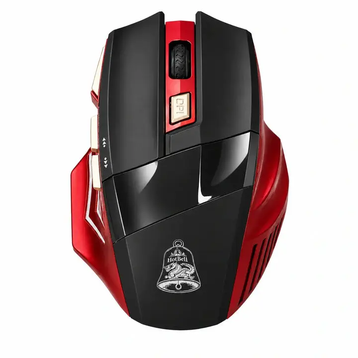 HotBell HBGM1 Dual-Mode Wireless Gaming Mouse, Bluetooth and 2.4GHz, USB-C Rechargeable, 7 Buttons, 3200 DPI