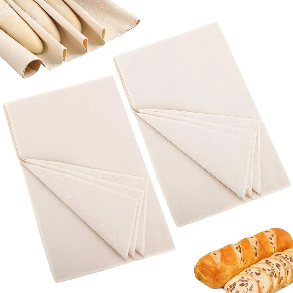 2PCS Tea Towels for Baking Sourdough, 14x12inch Bread Towel for Baking and Fermenting, Bread Cloth, Linen Cloth, Bread Towels for Proofing