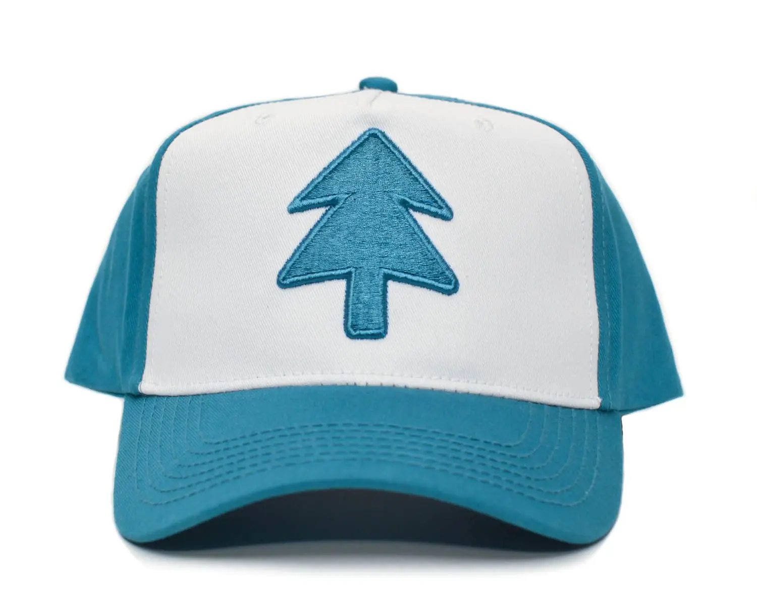 Dipper Aqua Blue Pine Hat Embroidered Adult Curved Baseball Cap