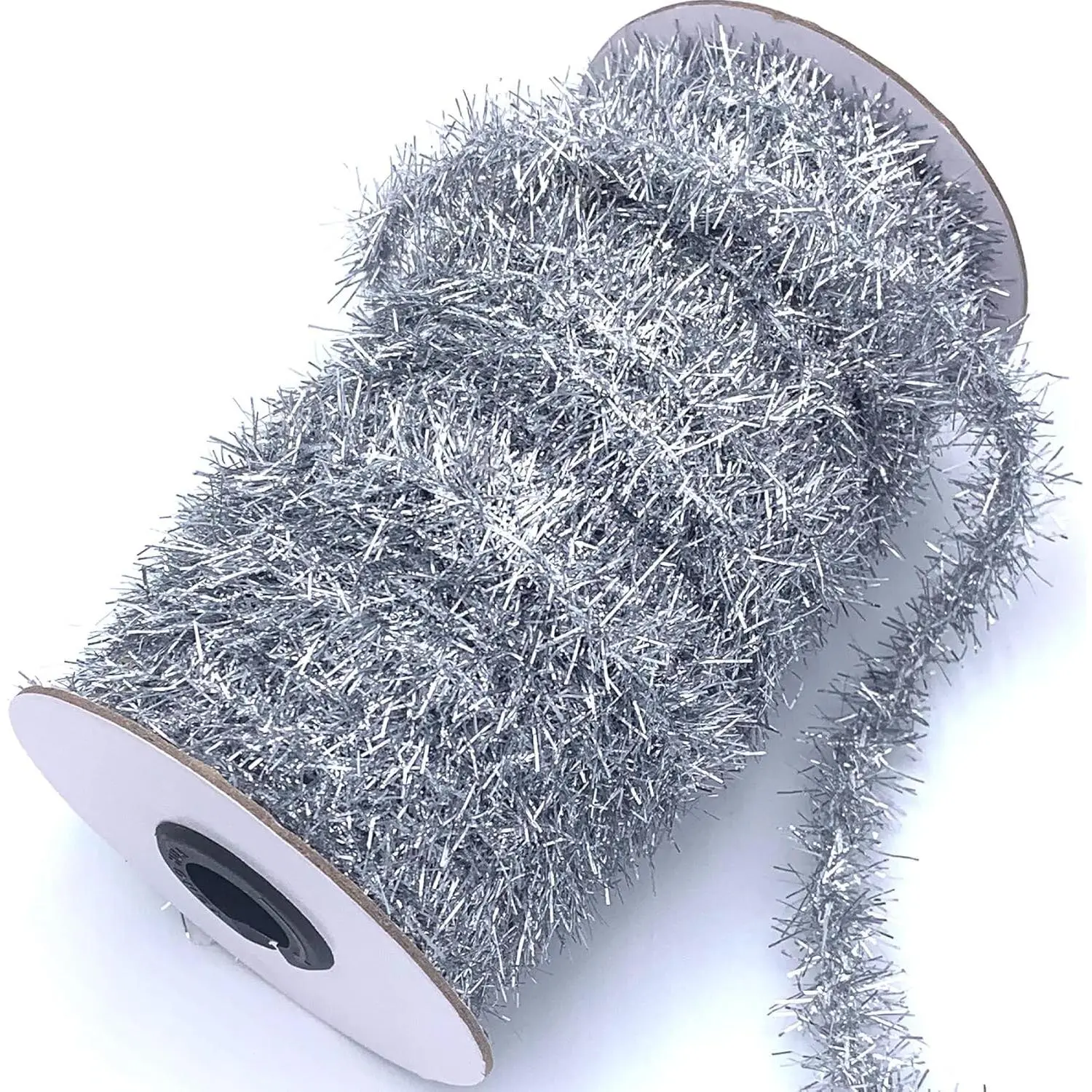 50 Yards  Metallic Tinsel Christmas Garland Tinsel Bibbon for Christmas Tree,Wedding Birthday Party Decorations Supplies ()