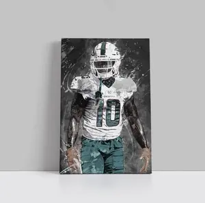 Tyreek Hill Poster Miami Dolphins Wall Art Print Sports