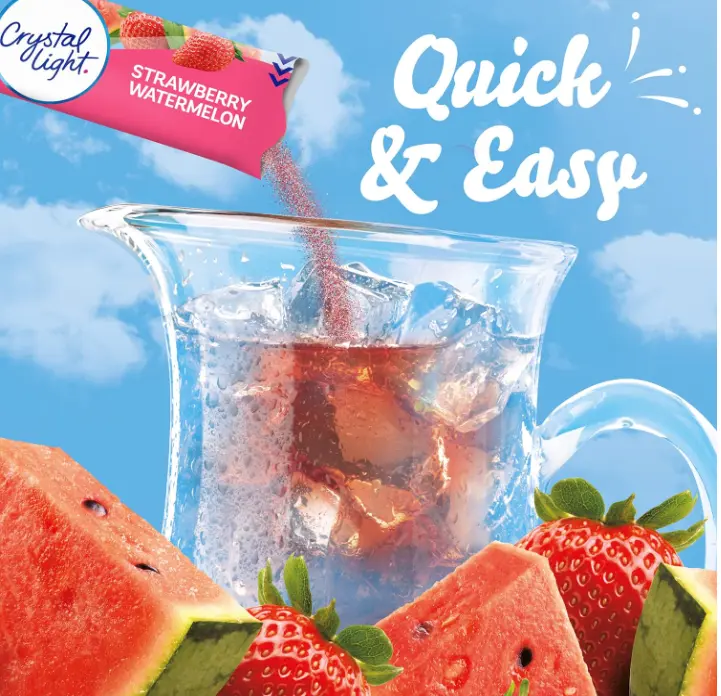 Crystal Light Sugar-Free Cherry Pomegranate Drink Mix (10 On-the-Go Packets)