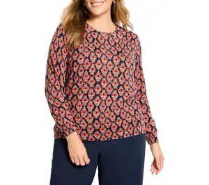 NIC+ZOE Harvest Ikat Pure Cotton Sweater