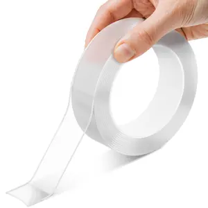 Heavy Duty Double Sided Tape - Clear Double Sided Tape Heavy Duty 9.84 Ft x 1.2" Wide - Weather Resistant Adhesive for Plastic, , Glass, Metal & Marble, Suitable for Arts, Crafts &  Wrapping