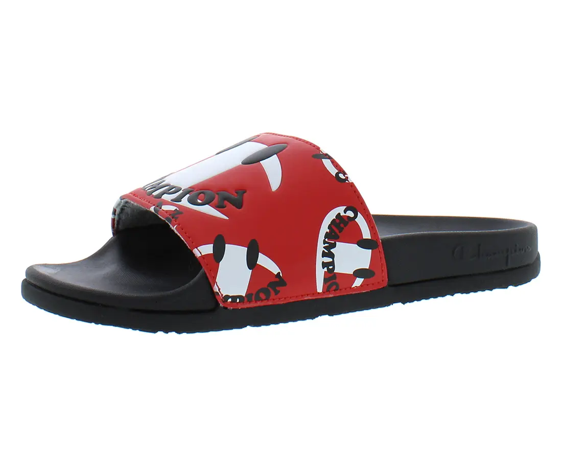 Champion IPO Squish Smile Sliders Shoes for Women - Open Toe Slides, Flipflop Footwear, Toe Slides Sandals, Toe Slides Women's Sandals