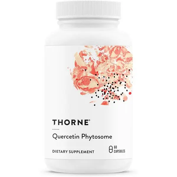 THORNE - Quercetin Phytosome - Antioxidant Supplement for Immune Health, Respiratory Support & Seasonal Allergy Relief* - Third-Party Certified - Gluten, Dairy & Soy-Free - 60 Capsules